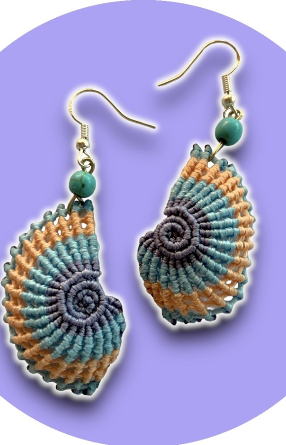 Nautilus earrings