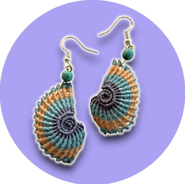 Nautilus earrings